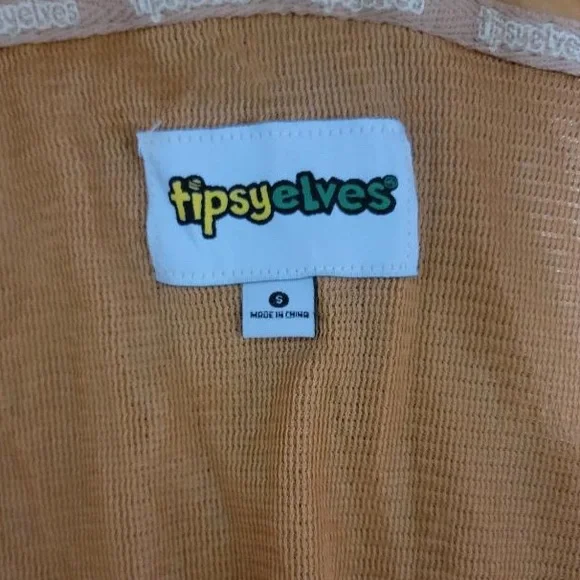 Tipsy Elves Brown and Cream Kangaroo Onesie Costume - Picture 4 of 6